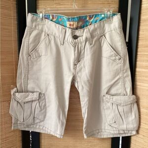 💗 Y2K Levi's Tab Twills Cargo Shorts Women’s 7 NWOT Vintage Utility